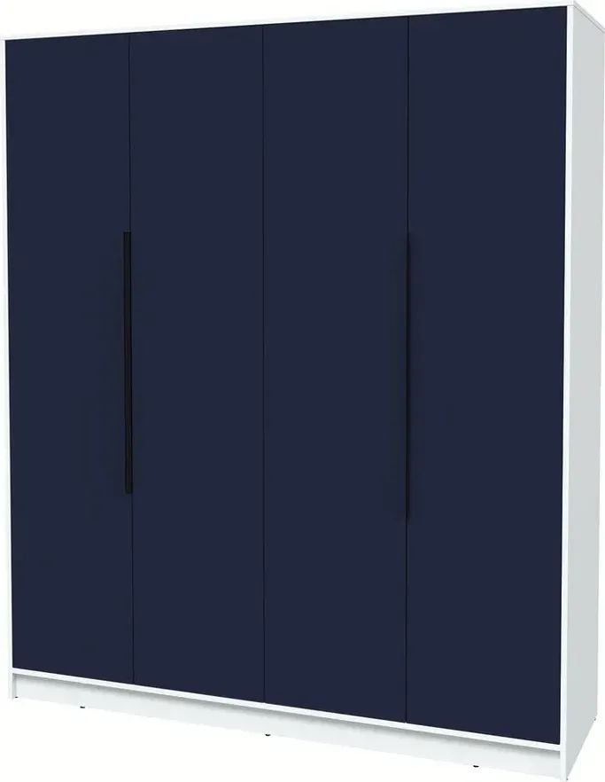 

Шкаф распашной Интерлиния Концепт КТ-Ш4 Глосс (белый платинум/индиго)