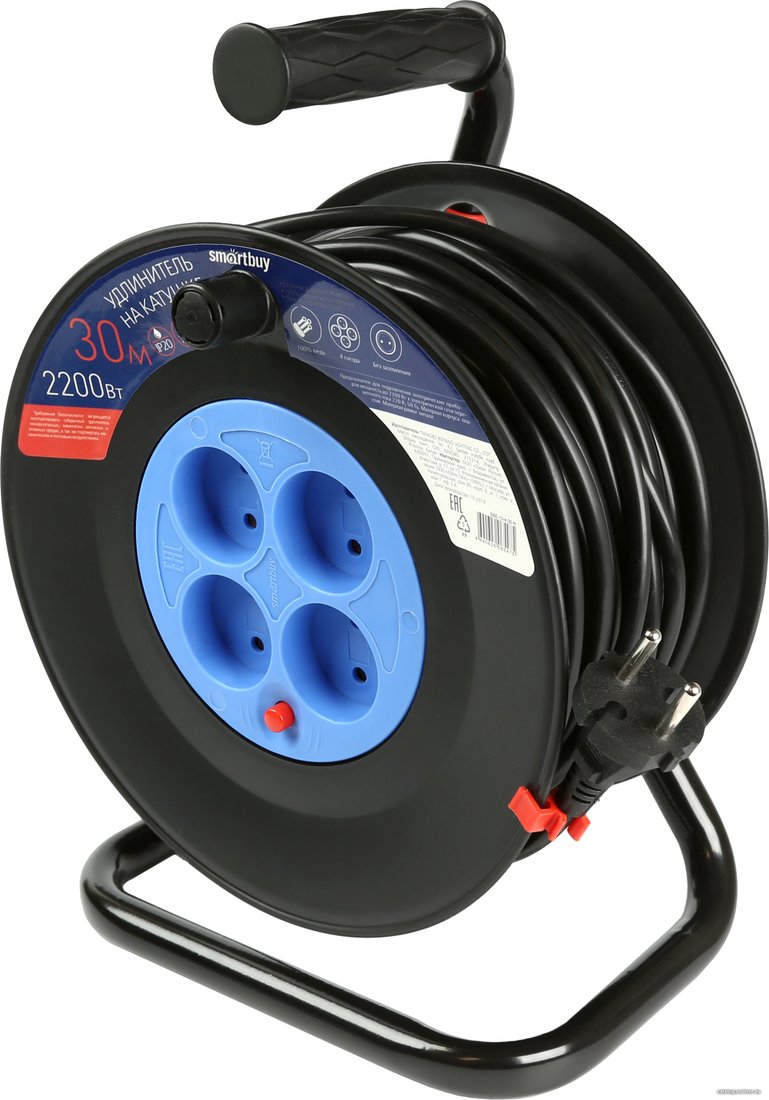Удлинитель на катушке SmartBuy SBE-10-4-30-N