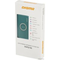 Внешний аккумулятор Digma DGPQ10G 10000mAh (зеленый)