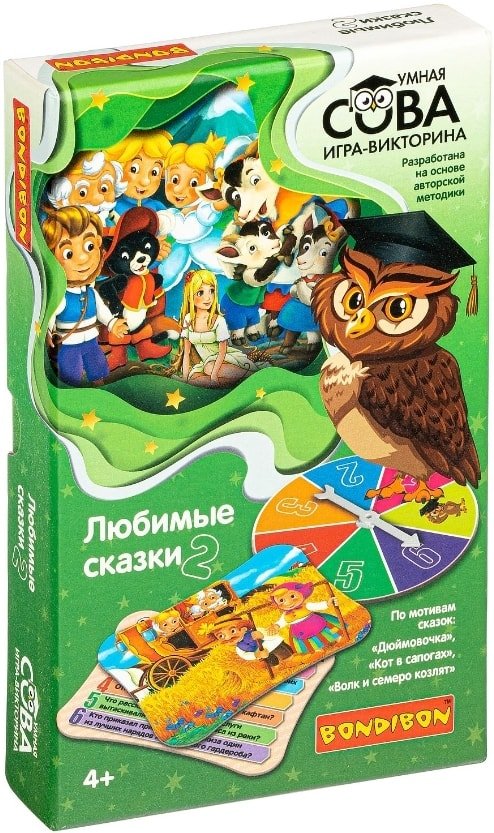 

Развивающая игра Bondibon Любимые сказки 2 ВВ4838