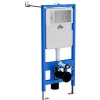 Унитаз подвесной Roxen Porto One Rimless 6 в 1 StounFix Dual Fresh 531880 (кнопка: матовая)