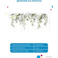 Фотообои ФабрикаФресок Зеленый гербарий 706270 (600x270)