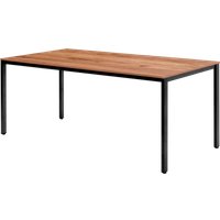 Кухонный стол Millwood Сеул 180x80x75 (дуб табачный Craft/металл черный)