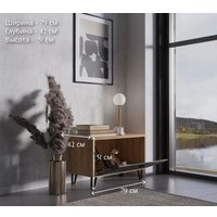 Тумба для обуви Black Red White Grace KOM1K (дуб наварра/графит)