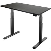 Стол для работы стоя ErgoSmart Unique Ergo Desk 1360x800x36мм (дуб мореный/черный)