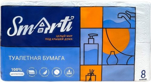 

Туалетная бумага Smarti 3-слойная (8 шт)