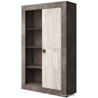 Шкаф распашной КМК Мебель 1Д Лондон 0467.5 (оникс/бетон пайн светлый)