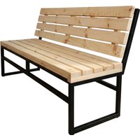 Скамейка N3 Лофт Garden со спинкой 200x50x82 (коричневый)