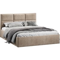 Кровать Трия Стелла Тип 1 160x200 (микровелюр Wellmart Dark Beige)