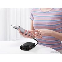 Внешний аккумулятор Baseus Qpow2 Dual-Cable Digital Display Fast Charge Power Bank 22.5W 10000mAh (черный)