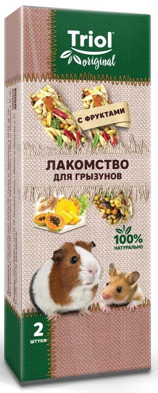 

Лакомство для грызунов Triol Original Лакомство для грызунов с фруктами 2 шт