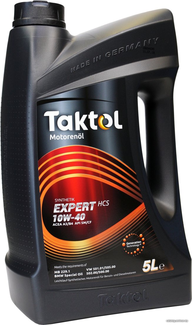 Моторное масло Taktol Expert HCS 10W-40 5л