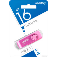 USB Flash SmartBuy Twist 16GB (розовый)