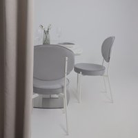 Кухонный стол Аврора Нотр Дам Moderne 1400/1800x850 (камень светло-серый Greys Snow/белый муар)