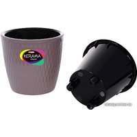 Кашпо Эльфпласт Kerama 496 4.6 л (темно-серый)