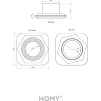 Вентиляционная решетка HOMY AIR гексагон AH100WRS 17x15 (белая)