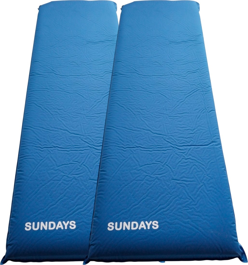 

Самонадувающийся коврик Sundays ZC-SIM001-2 (10см, 2шт, синий)