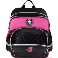 Школьный рюкзак Феникс+ Панда токсик 59280 (черный/розовый)