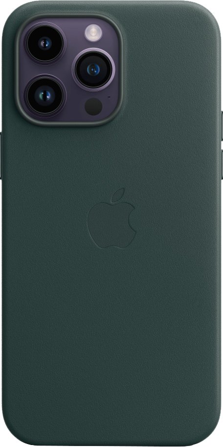 

Чехол для телефона Apple MagSafe Leather Case для iPhone 14 Pro Max (зеленый лес)
