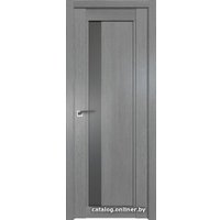 Межкомнатная дверь ProfilDoors 2.71XN L 80x200 (грувд серый/стекло графит)