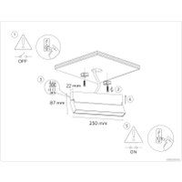 Спот Ambrella light TA1821 BK (черный)