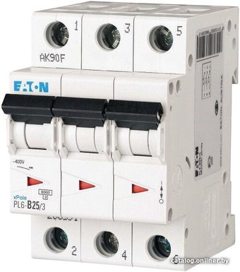 Выключатель автоматический Eaton PL6 3P 25А C 6кА 3M 286603