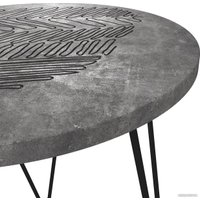 Журнальный столик Sheffilton SHT-CT27-2 (мокрый асфальт/черный муар)