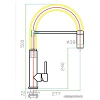 Смеситель ZorG Inox SZR 2141 Master