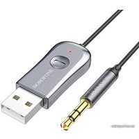 Адаптер Borofone BC44 3.5 Jack - USB Type-A (1.2 м, серый) в Лиде