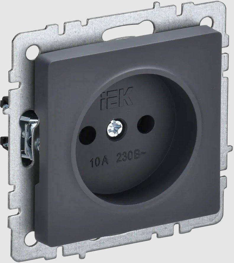 

Розетка IEK Brite РС10-1-0-БрГ