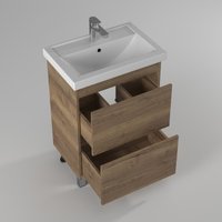  Briz Тумба с умывальником Риччи 60 360 03-08060-06 00 ВЕЛ (дуб веллингтон табак)