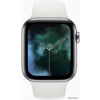 Умные часы Apple Watch Series 4 40 мм (алюминий серебристый/белый)