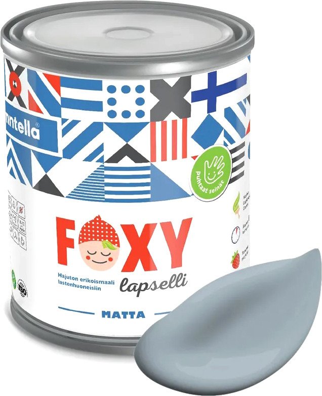 

Краска Finntella Foxy Lapselli Matte Liina F-50-1-1-FL284 0.9 л (голубой/серый)