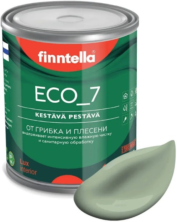 

Краска Finntella Eco 7 Pastellivihrea F-09-2-1-FL042 0.9 л (светло-зеленый хаки)