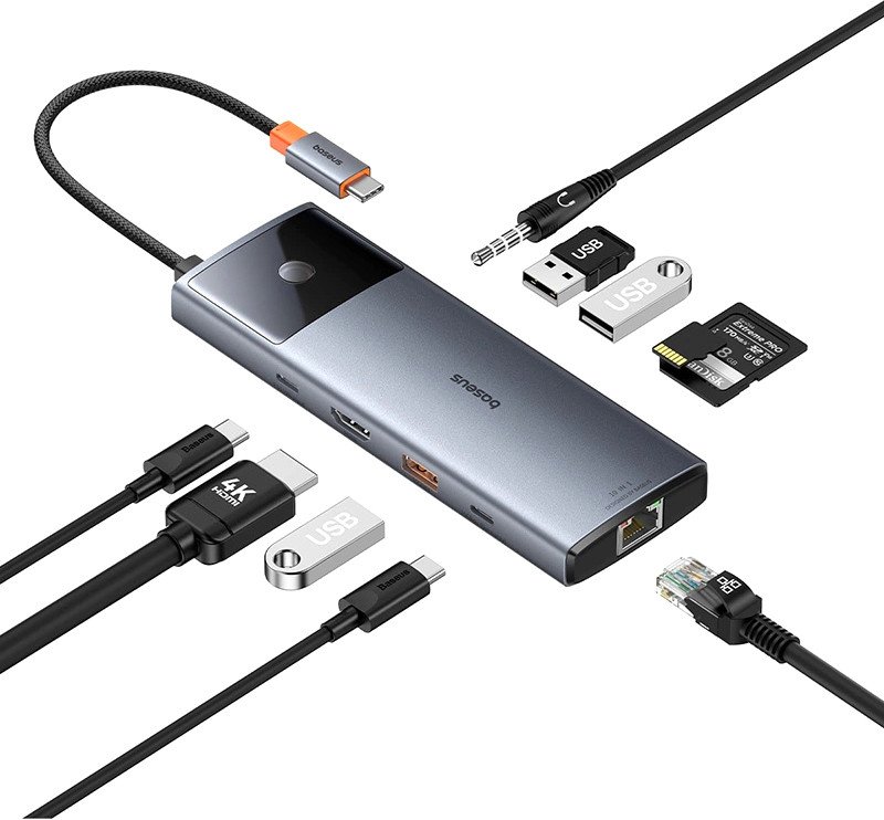 

Док-станция Baseus Metal Gleam Series II 10-in1 USB Hub B00061800813-00