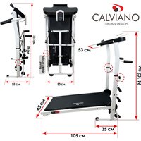 Механическая беговая дорожка Calviano BeFIT (белый)