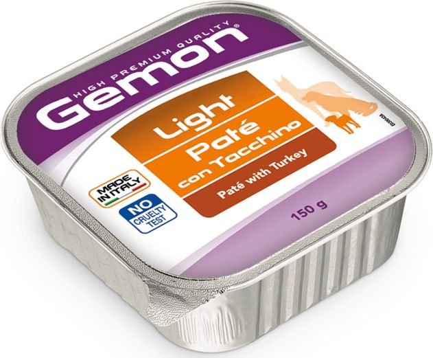 

Консервированный корм для собак Gemon Adult Light Turkey Pate 150 г