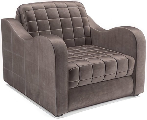 

Кресло-кровать Мебель-АРС Барон №4 (бархат, серо-шоколадный Star Velvet 60 Coffee)