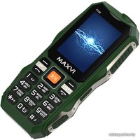 Кнопочный телефон Maxvi P100 (зеленый)