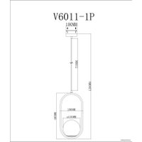 Подвесная люстра Moderli Klaster V6011-1P