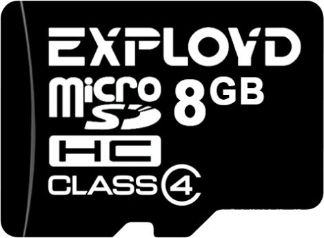 

Карта памяти Exployd microSDHC (Class 4) 8GB [EX008GCSDHC4-W/A-AD]