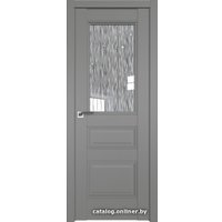 Межкомнатная дверь ProfilDoors 67U L 80x200 (грей/стекло дождь белый)