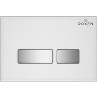 Унитаз подвесной Roxen Simple Compact в комплекте с инсталляцией StounFix Dual Fresh 6 в 1 964407 (кнопка: белое стекло)