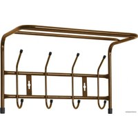 Вешалка для одежды Nika с полкой ВП4 (медный антик)