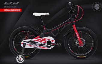 Детский велосипед LTD Spark 18 2022 (черный)
