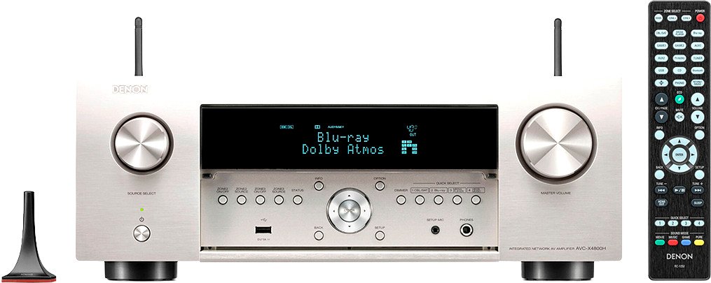 AV усилитель Denon AVC-X4800H (серебристый)