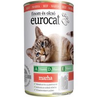 Консервированный корм для кошек Eurocat с говядиной 415 г