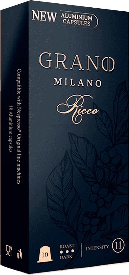 

Кофе в капсулах Grano Milano Ricco 10 шт