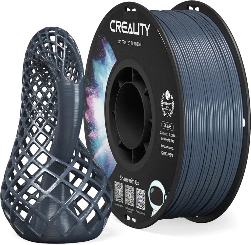 

Пластик Creality CR-ABS 1.75 мм 1 кг (серый)