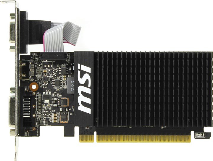 

Видеокарта MSI GeForce GT 710 2GB DDR3 [V809 GT710 2GD3H LP]